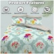 image 4 of VELVETIO Carmen Complete Duvet Cover Set with Fitted Sheet Soft Printed Bedding Bedset Multi | Double