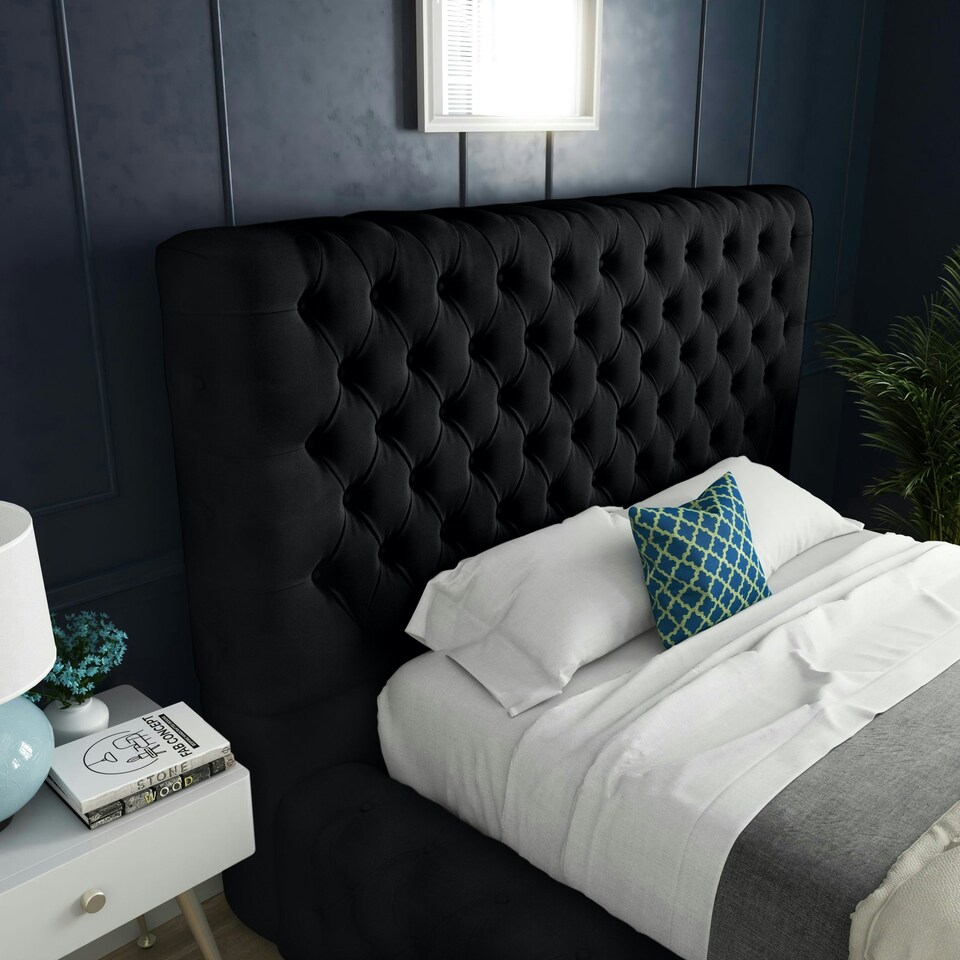 image 1 of Cambridge Bed - Small Double - 4ft - Black