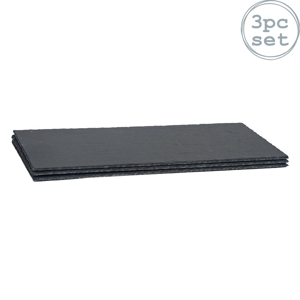 image 1 of Argon Tableware Modular Slate Table Runner - 150 x 25cm | Grey | Grey