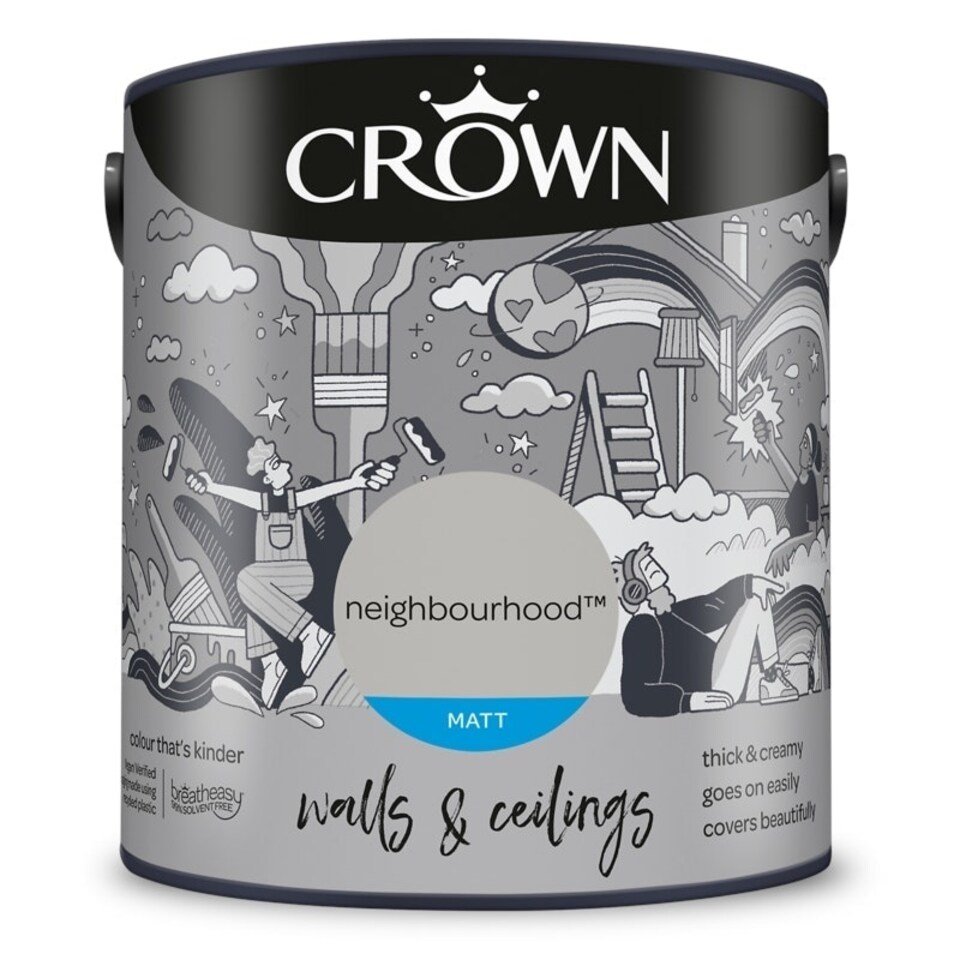 image 1 of Crown Walls & Ceilings Matt 2.5L Neighbourhood