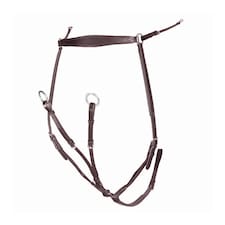 Velociti Lusso Leather Horse Breastplate - Havana - Pony