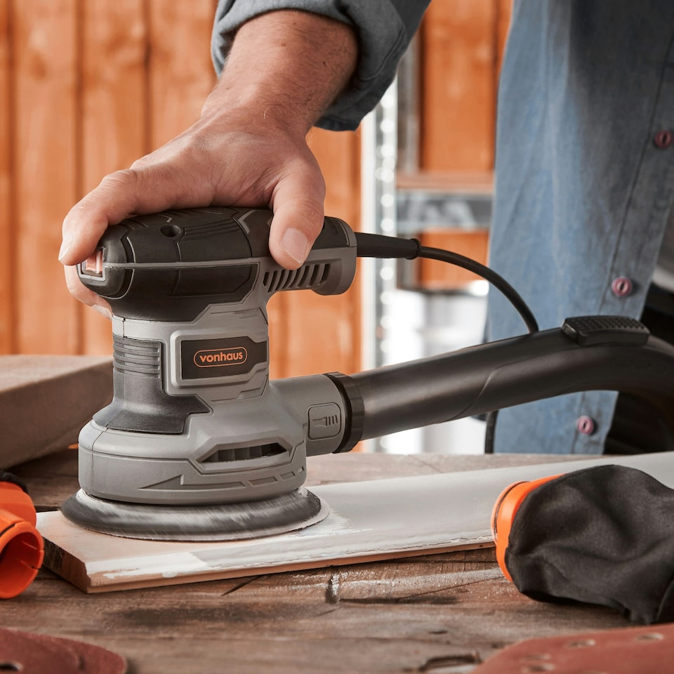 image 1 of VonHaus Random Orbit Sander With 12 Sanding Pads