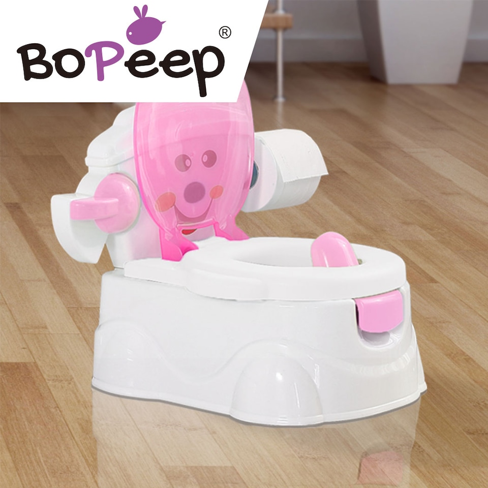 image 1 of Dekko Kids Potty Trainer Seat Plastic Non Slip Toilet Training for Toddlers | Pink | Pink