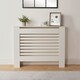 image 2 of OHS MDF Horizontal Slat Grilled Radiator Cover, Medium - White | White