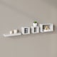image 3 of Set of 4 Floating Shelves | White | 4