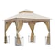 image 1 of Outsunny Gazebo Party Tent Canopy Sun Shade for Patio Garden 3x3(m)