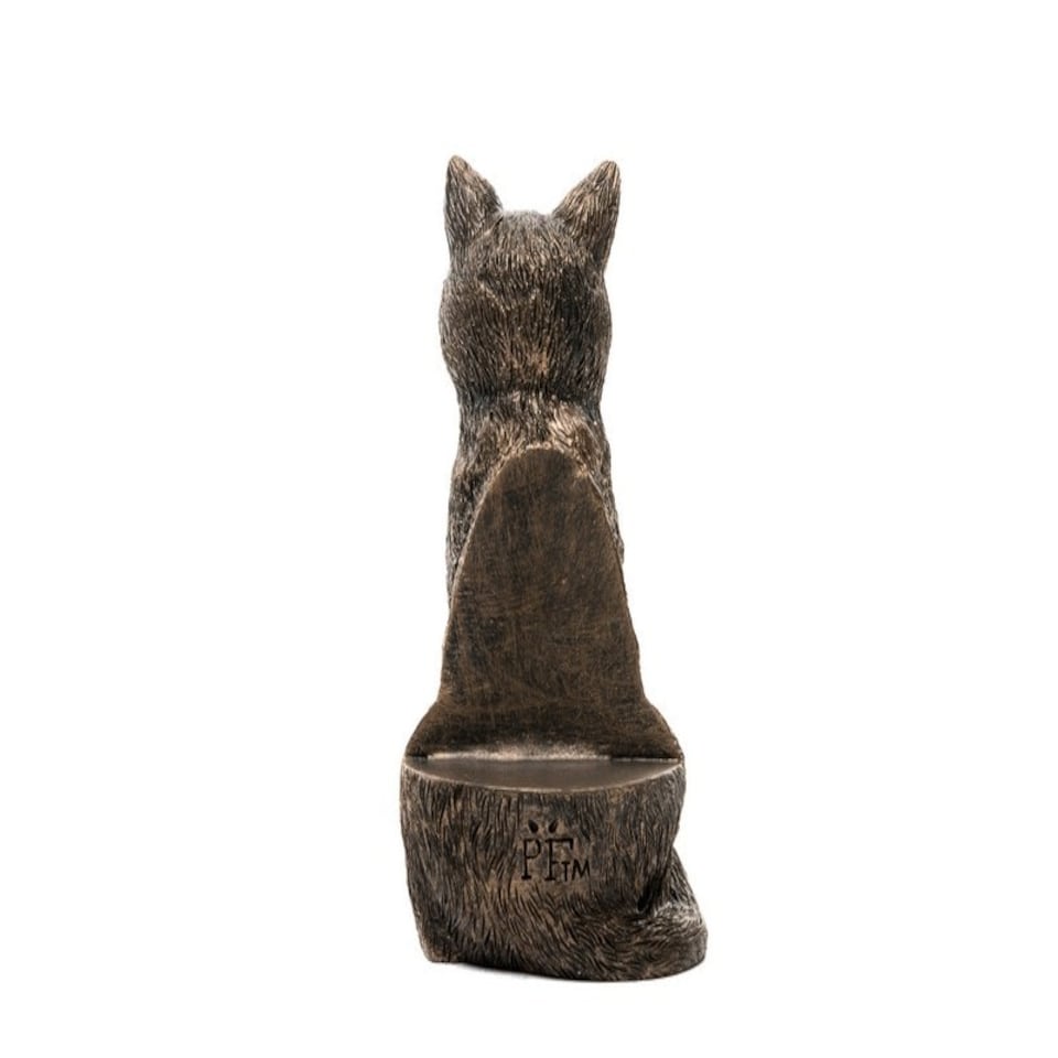 image 1 of Sitting Cat Plant Pot Feet - Set of 3 - L7.5 x W5.5 x H11.5 cm Brown