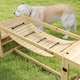 image 8 of PawHut Dog Agility Equipment 3 Pieces Wooden Dog Agility Set with Soft Bridge, Pause Platform and Pet Stair for Outdoor, Natural Wood