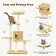 image 7 of COSTWAY 4 Levels Cat Tree Tower Cat Climbing Activity Center