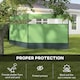 image 3 of Outsunny Camping Windbreaks with Clear Windows and Carry Bag | Green | Army Green | 440 x 140 cm