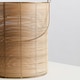 image 5 of Interiors by Premier Hurricane Candle Holder, Eco-Friendly Rattan and Iron Frame Candle Holder, Rustic Design with Sleek Handle Cream