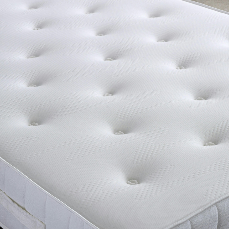 image 1 of Memory Maestro Memory Foam Slate Linen Divan Set And Lona Headboard Super King