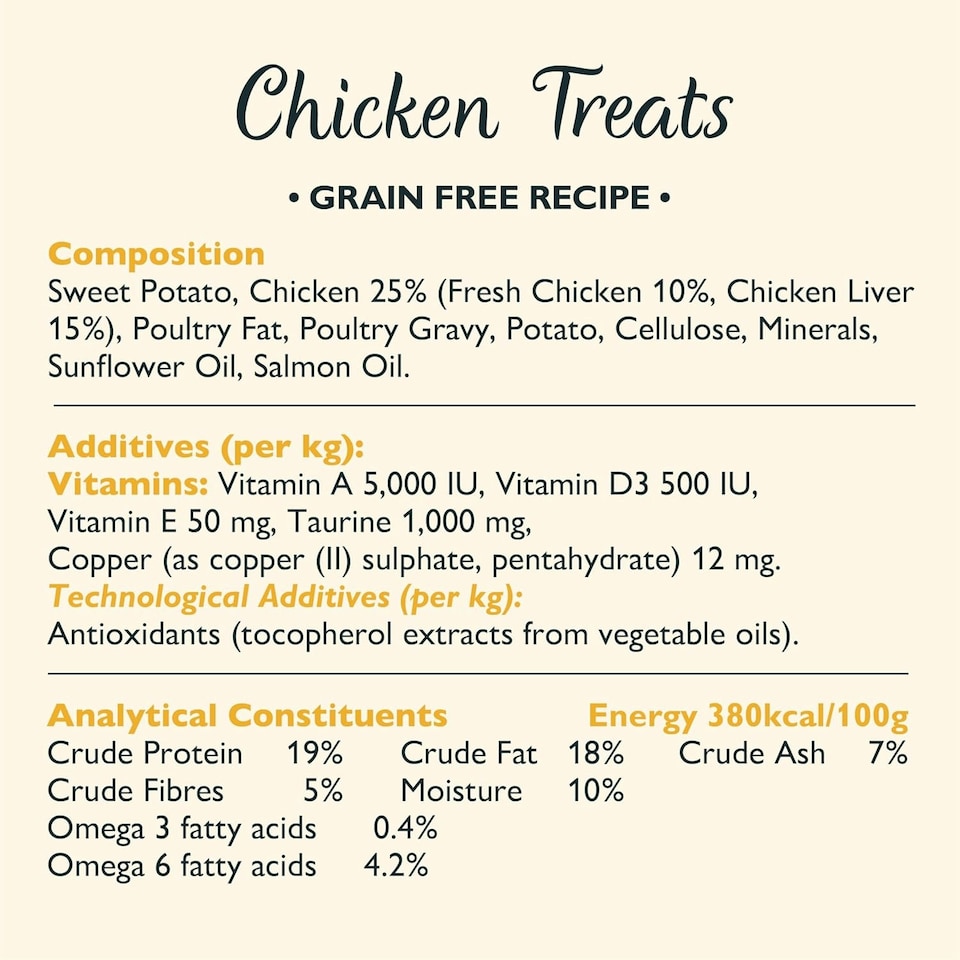 image 1 of Lily’s Kitchen Adult Cat Treats Packet The Ultimate Bribe with Chicken Grain-Free Recipe 10 x 60g