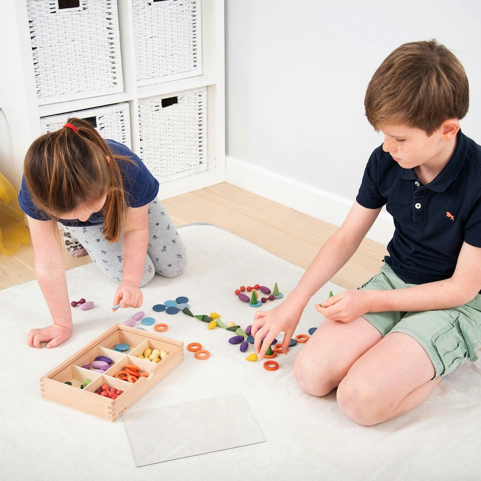 image 1 of Wooden Treasures Sorting Set