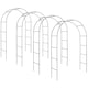 image 1 of Garden Arch Set of 4 - steel rose arches, 140 x 40 x 240 cm