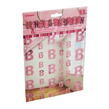 Unique Party Pink 13th Birthday/Anniversary Hanging String Decorations - Pink - One Size