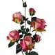 image 3 of 6 x 60cm Pink Rose Artificial Flower Sprays - 24 Flowers 18 Buds