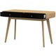 image 3 of Cassie Desk 2 Drawers OakBlack120x50x79cm | Black | oak/black