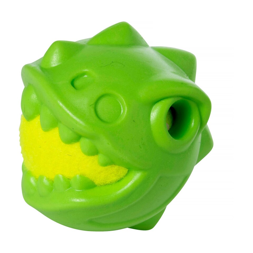 House Of Paws Dinosaur Dog Ball Set - Green - One Size
