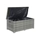 image 1 of Direct Wicker 495L Outdoor Garden Rattan Storage Box, Medium Deck Storage Box for Patio, Yard | Grey