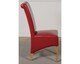 image 4 of Montana Leather Dining Chairs for Dining Room or Kitchen | Red | Red