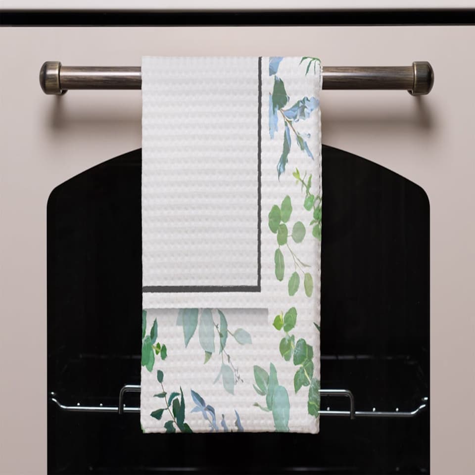image 1 of Green Leaves (Kitchen Towel)