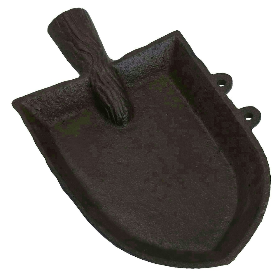 image 1 of Trowel Spade Bird Bath Feeder Cast Iron Feeder Ornament Garden House Yard