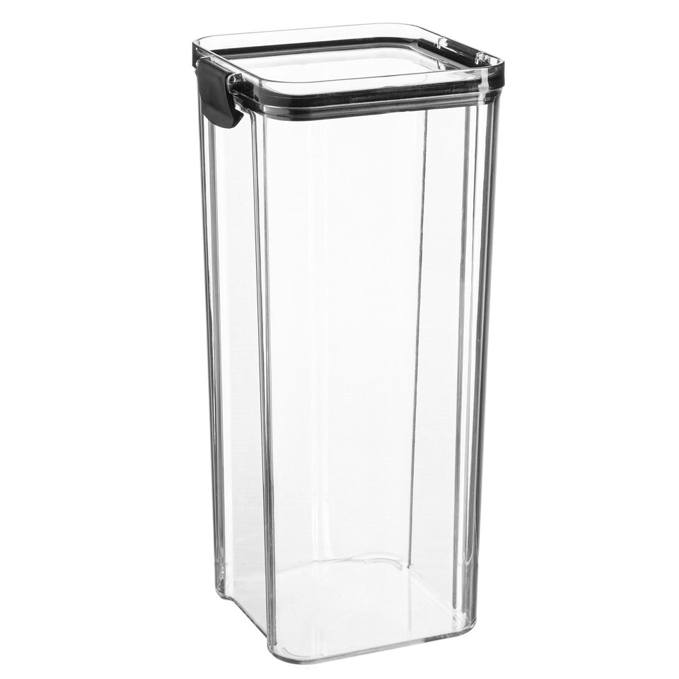 image 1 of Argon Tableware Food Storage Container - 1.8 Litre - Black - Resuable Container Meal Prep Container Tub Tupperware Airtight Lid