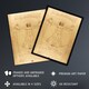 image 2 of Vitruvian Man Drawing da Vinci Vintage Wall Art Poster Print 12X16"
