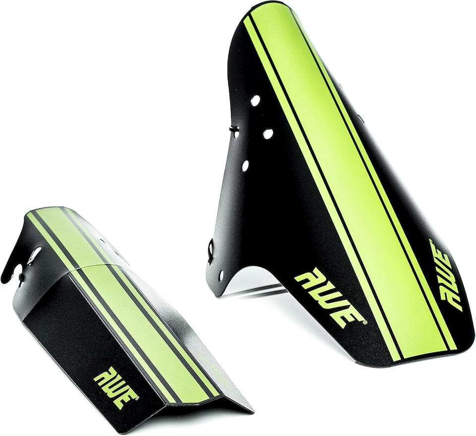 image 1 of AWE Universal Flexible Folding Front & Rear Mudguard Fender Set