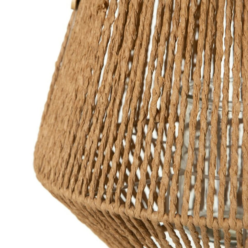 image 1 of Lantern 33 x 33 x 27 cm Candleholder Natural Natural Fibre N/A
