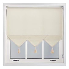 195cm Triangle Edge Sheer Linen Roller Blind | Metal Fittings
