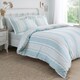 image 1 of D & D Finlay Stripe Duvet Cover Set Blue