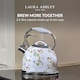 image 2 of Laura Ashley Elveden White 2.5L Stove Top Whistling Kettle
