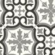 image 3 of Black White Designer Effect Vinyl Flooring For Kitchen, Bathroom, 2.6mm Thick