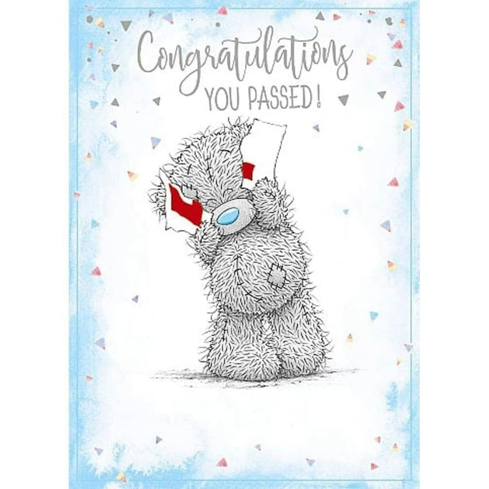 image 1 of Congratulations You Passed Driving Test Me to You Tatty Teddy Bear Greetings Card Tatty Teddy