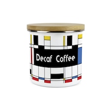Retro Large Decaf Coffee Canister