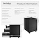 image 6 of Chest of Drawers Magna - 3 locking drawers, powder-coated steel, 39 x 45 x 55 cm | Black | black | 45 x 39 x 55 cm | 1