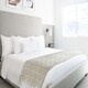 image 4 of Geo Diamond Collection Recycled Cotton Throw in Natural (70" x 100") Brown | Natural
