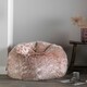 image 3 of icon Hacienda Classic Faux Fur Bean Bag Chair Light Pink Pink