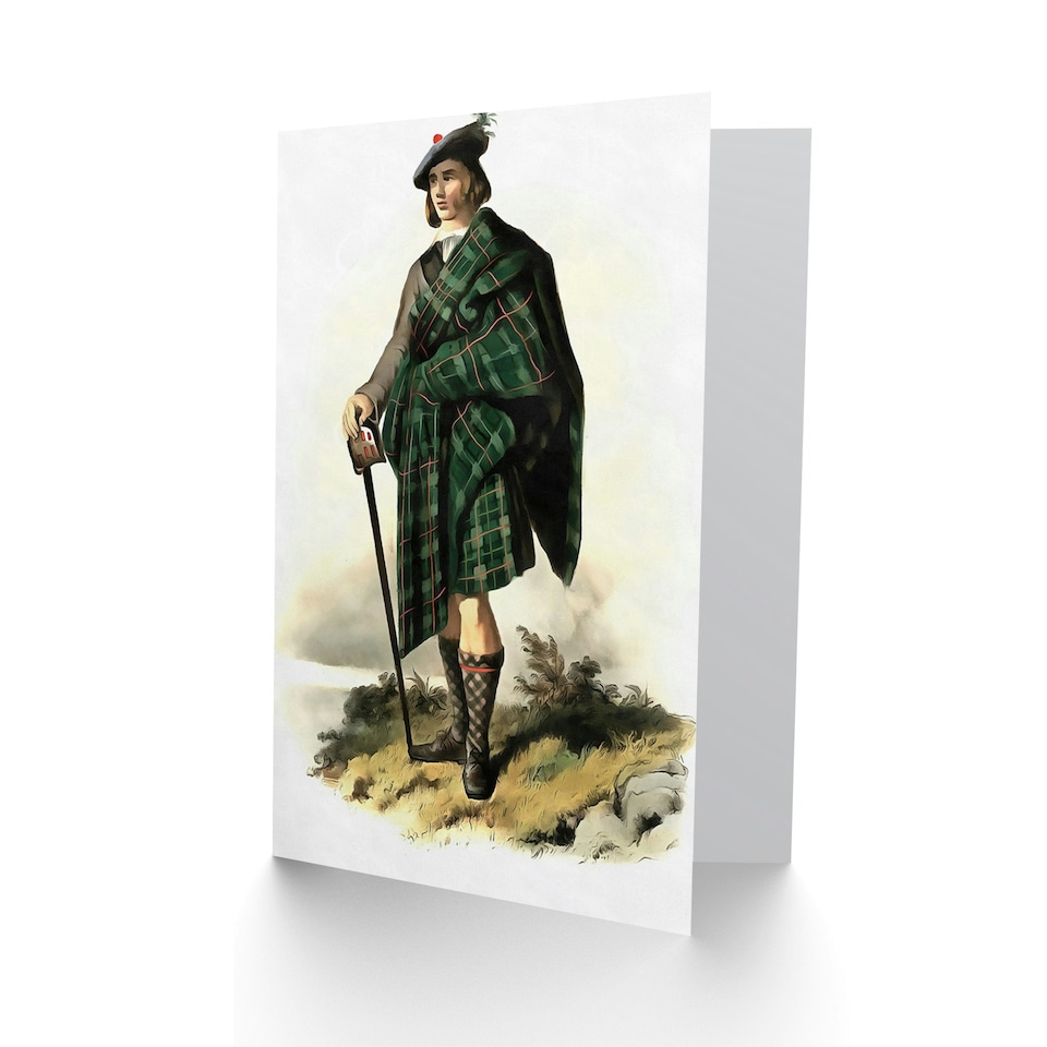 image 1 of Portrait Highland Clan Scotland Tartan Scottish Card