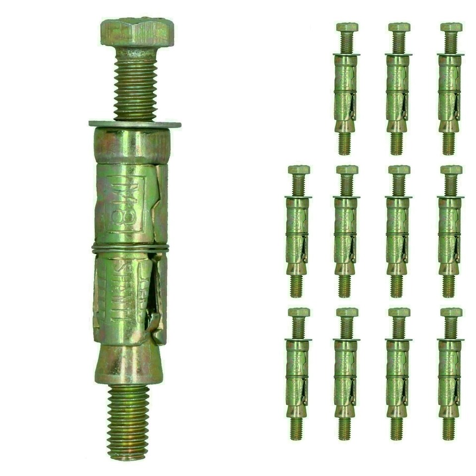image 1 of M8 8mm x 75mm Expansion Rawl Bolt for Masonry Sleeve Anchors Fastener 12pk