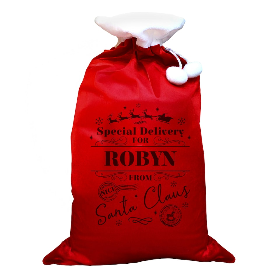 image 1 of Personalised Special Delivery Red Sack