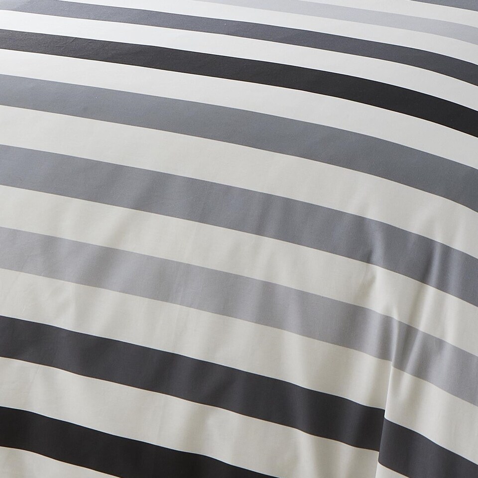 image 1 of Bedlam Beckett Stripe Duvet Cover Set Black/White
