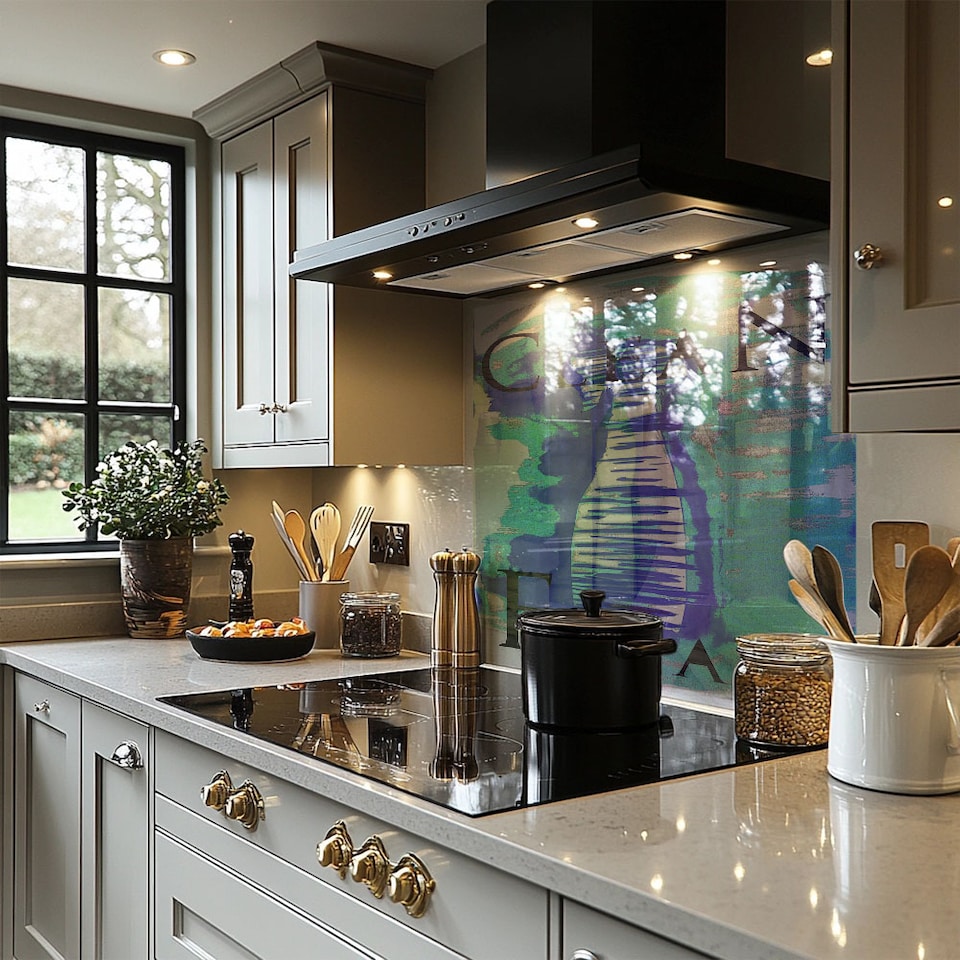 image 1 of Clean Freak Blue Splash Back | White
