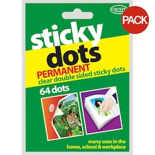 County Stationery Sticky Tabs (Pack of 64) - Clear - One Size