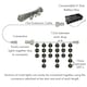 image 5 of 2.5m Bright Cool Ice White Connectable Icicle Lights 83 BATTERY Power LED 8 Modes Memory Timer Outdoor Weatherproof Christmas