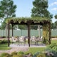 image 2 of Shade Pergola - Wood - L360 x W480 x H270 cm - Rustic Brown
