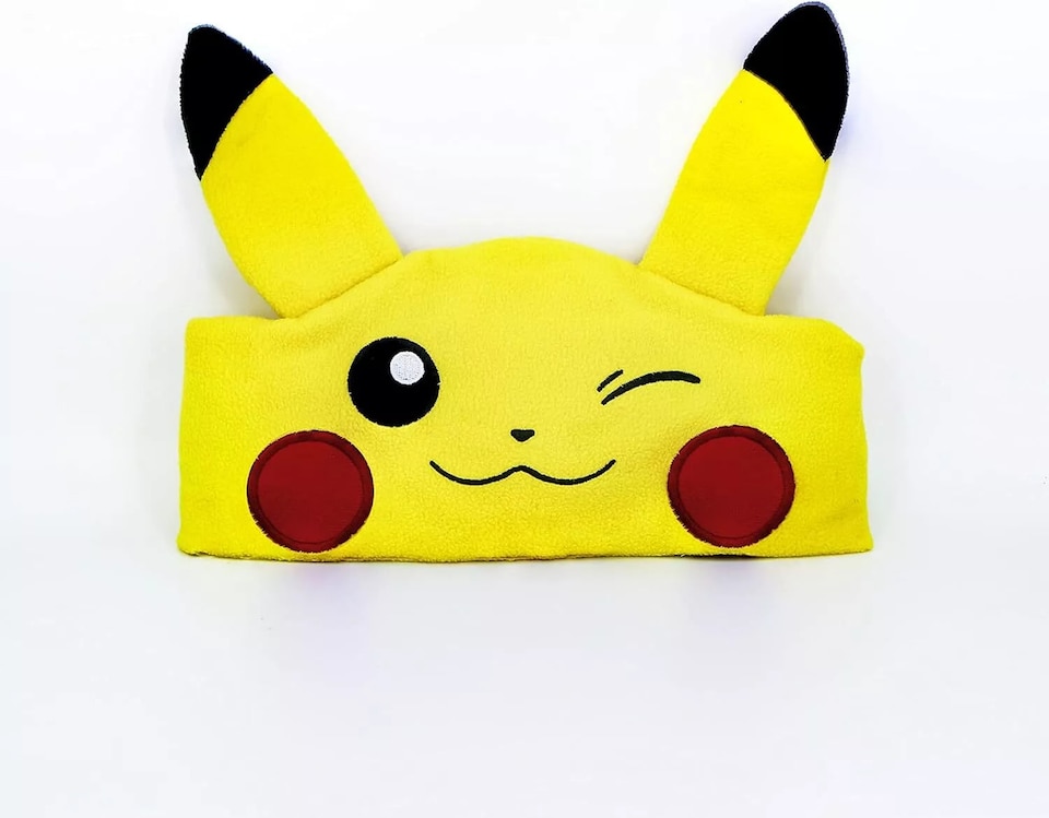image 1 of Pokémon Pikachu Kid's Fleece Audio Band Washable Wired Headphones | Yellow