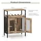 image 3 of COSTWAY Wine Cabinet Sideboard Kitchen Storage Cabinet N/A